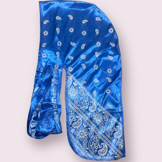 Blue Silk Durag